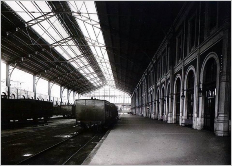 Interior de la Estación del Norte. 1880.