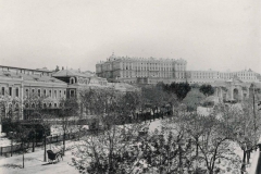 Estación del Norte y Palacio Real. 1890.