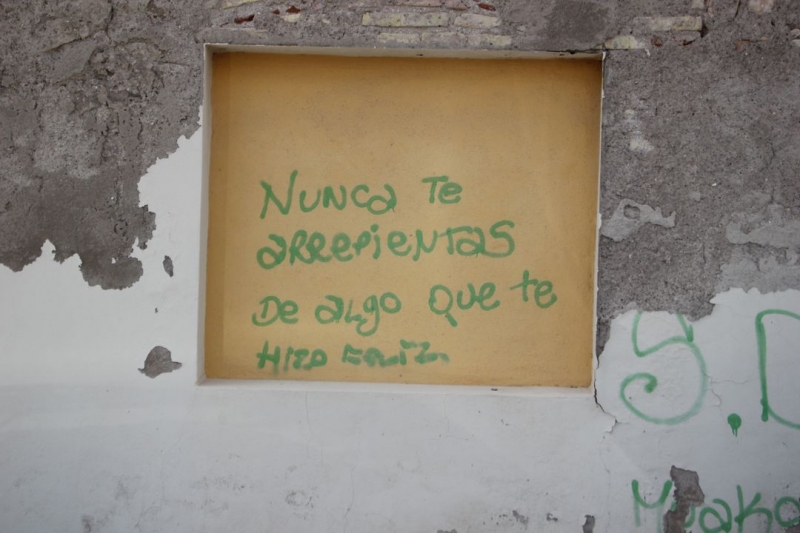 Grafiti en el parque Lobera