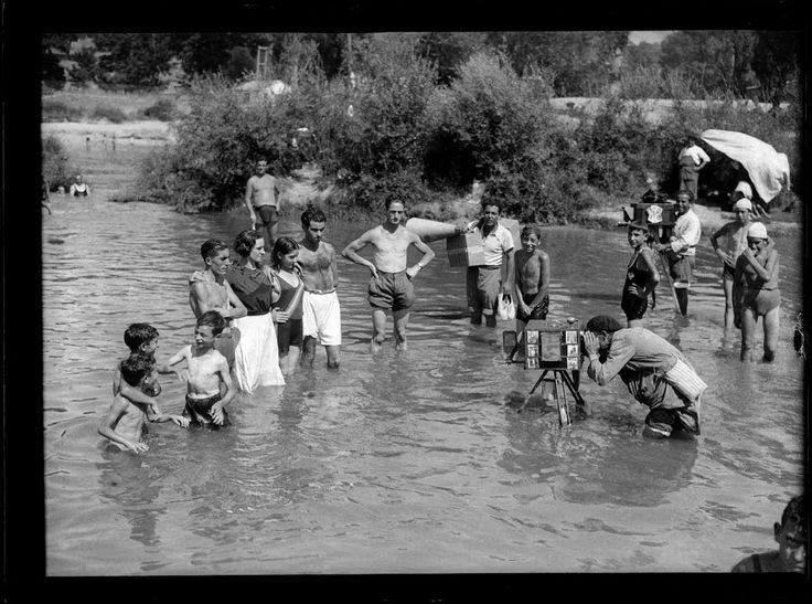Fotógrafo en el río Manzanares