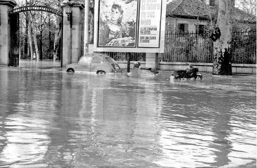 Entrada Casa de Campo. 1966. Inundaciones