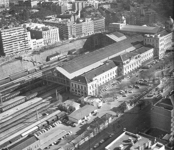 Estación del norte vista desde el aire.