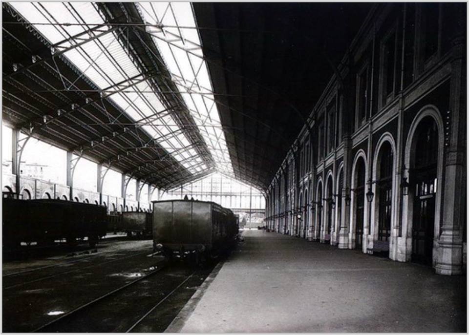 Interior de la Estación del Norte. 1880.