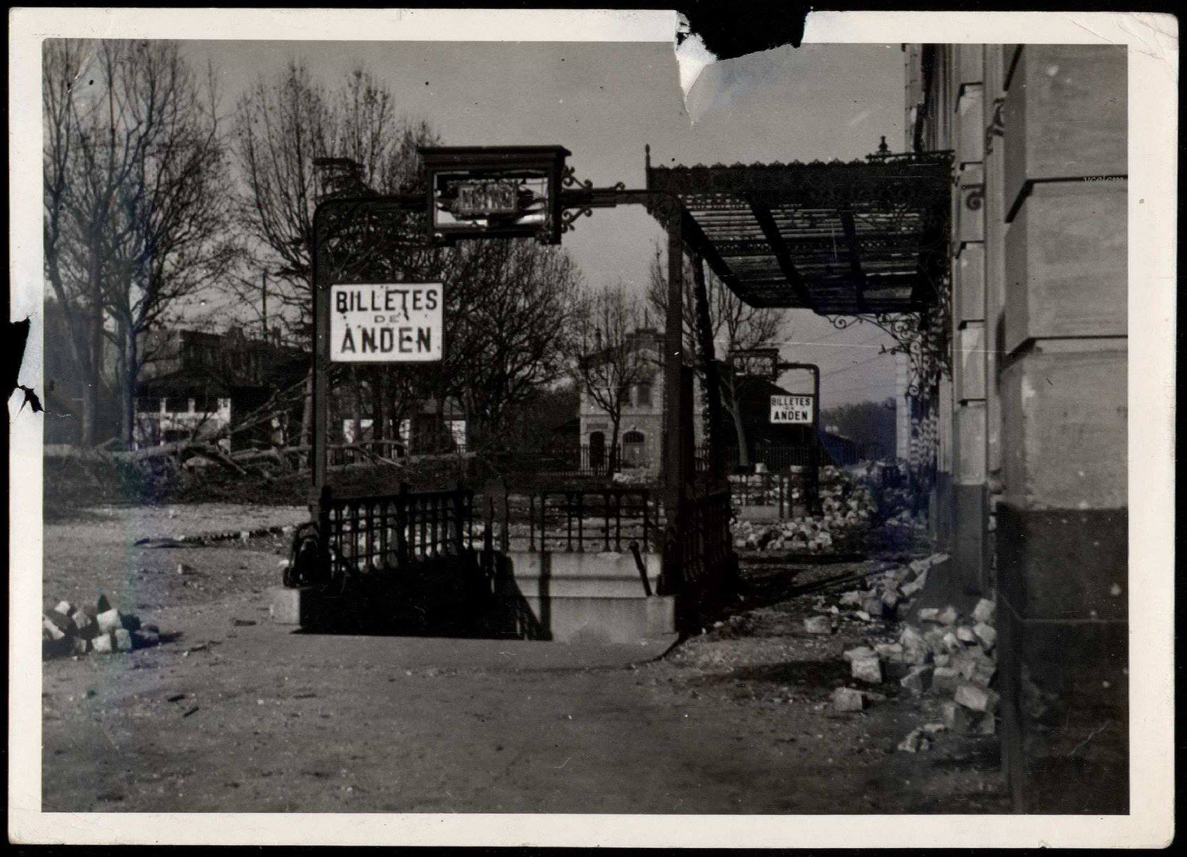 Estación del Norte durante la guerra civil.